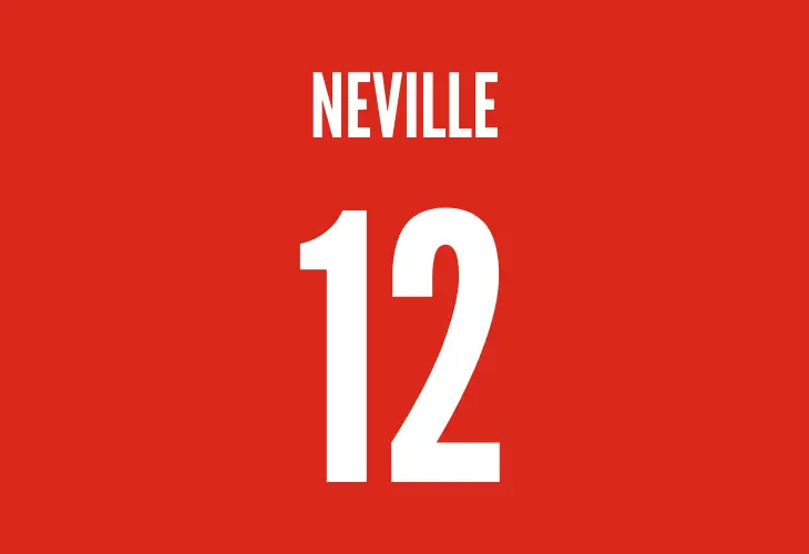 Phil Neville: Red and Blue